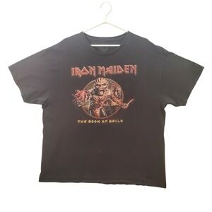Iron Maiden The Book of Souls Black Graphic T-Shirt Mens XXL Global Merchandise